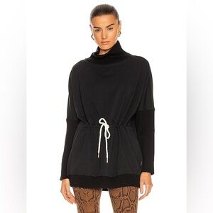 Varley Black Drawstring Sweatshirt